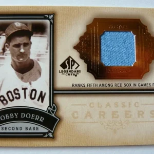 2005 SP Legendary Cuts #CC-BD Bobby Doerr Jersey Boston Red Sox HOF