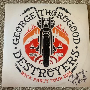 George Thorogood Autographed Signed LP Flat Poster Beckett Certified READ