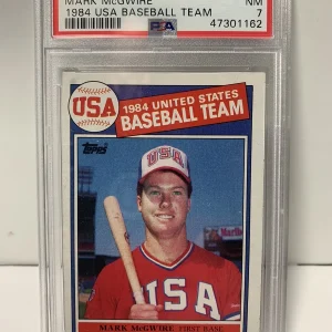 1985 Topps Mark McGwire Rookie Baseball Card #401 PSA NM 7 RC