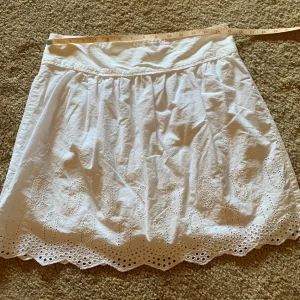 Loft Ann Taylor Petites Women 8P White Cotton Eyelet Skirt