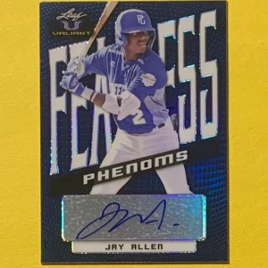 2021 LEAF VALIANT JAY ALLEN FEARLESS PHENOMS AUTO /75 #FP-JA1 REDS