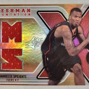2008-09 SPX FRESHMAN ORIENTATION 76ERS MARREESE SPEIGHTS RELIC CARD