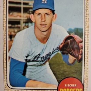 1968 TOPPS DON SUTTON DODGERS #103 CENTERED BASEBALL CARD