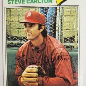 1977 TOPPS STEVE CARLTON PHILLIES HOF #110 BASEBALL CARD