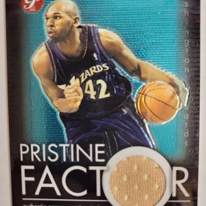 2003 TOPPS PRISTINE JERRY STACKHOUSE PRISTINE FACTOR PF-JS RELIC JERSEY CARD