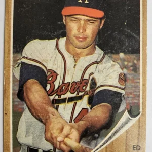 1962 TOPPS ED MATHEWS BRAVES #30 BASEBALL CARD