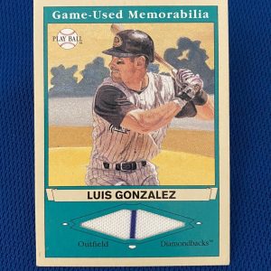 2003 UPPER DECK PLAY BALL LUIS GONZALEZ JERSEY RELIC CARD #PB-LG1