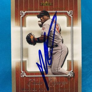 2005 FLEER CLASSIC CLIPPINGS MIGUEL TEJADA ORIOLES SIGNED AUTO CARD #62 W/COA