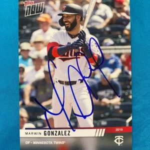 2019 TOPPS NOW MARWIN GONZALEZ TWINS SIGNED AUTOGRAPHED AUTO CARD #OD-150 W/COA