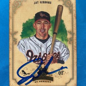 2004 DONRUSS DIAMOND KINGS JAY GIBBONS ORIOLES SIGNED AUTOGRAPHED CARD #59 W/COA