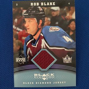 2006-07 UPPER DECK BLACK DIAMOND ROB BLAKE KINGS GAME USED JERSEY CARD #J-RO