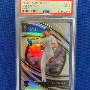 2020 PANINI SELECT DUSTIN MAY DODGERS RC ROOKIE #138 CARD PSA 9 MINT