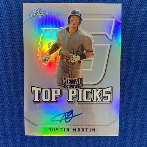 2020 LEAF METAL DRAFT TOP PICKS AUSTIN MARTIN AUTOGRAPH AUTO SIGNED CARD #TP-AM1