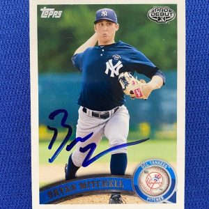 2011 TOPPS PRO DEBUT BRYAN MITCHELL YANKEES SIGNED AUTOGRAPHED RC CARD #25 W/COA