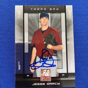 2008 DONRUSS ELITE EXTRA EDITION JESSE DARCY AUTO SIGNED RC CARD #49 W/COA