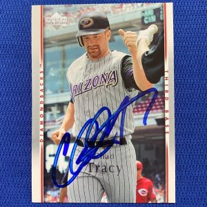 2007 UPPER DECK CHAD TRACY ARIZONA DIAMONDBACKS SIGNED AUTO CARD #250 W/COA