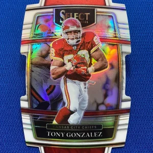 2021 PANINI SELECT TONY GONZALEZ KC CHIEFS DIE CUT CARD #38 /99