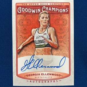 2019 UPPER DECK GOODWIN GEORGIA ELLENWOOD HEPTATHLETE SIGNED AUTO CARD #A-GE