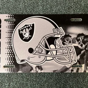 NFL FOOTBALL OAKLAND LAS VEGAS RAIDERS TEAM LOGO LICENSE PLATE