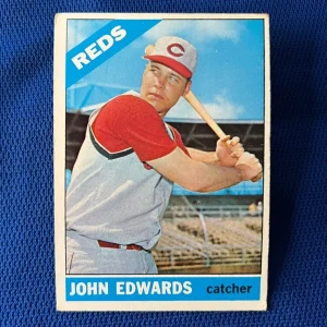 VINTAGE 1966 TOPPS JOHN EDWARDS CINCINNATI REDS CARD #507
