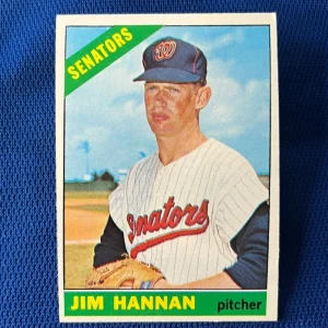 VINTAGE 1966 TOPPS JIM HANNAN WASHINGTON SENATORS CARD #479
