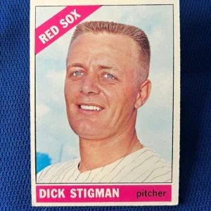 VINTAGE 1966 TOPPS DICK STIGMAN BOSTON RED SOX CARD #512 *