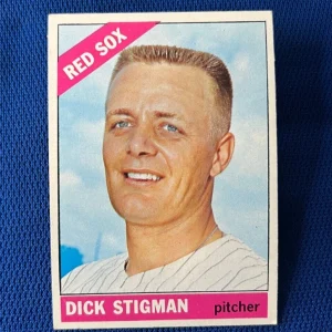 VINTAGE 1966 TOPPS DICK STIGMAN BOSTON RED SOX CARD #512 **