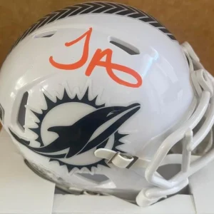 TYREEK HILL DOLPHINS SALUTE TO SERVICE SIGNED AUTO MINI HELMET BECKETT AUTHENTIC