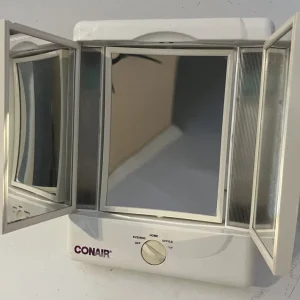Conair Lighted Tri-Panel Makeup Mirror TM7L 2Sided, 4 Light Settings Tested