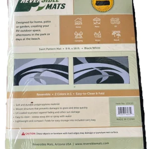 159181 9-Feet by 18-Feet Reversible Mat, Plastic Straw Rug, Large Floor Mat 4 RV