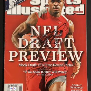 Adrian Peterson Signed Autographed Sports Illustrated Magazine Vikings PSA/DNA