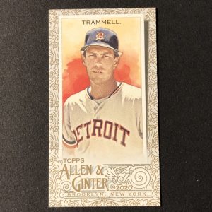 Alan Trammell 2020 Topps Allen & Ginter GOLD Mini Card #309