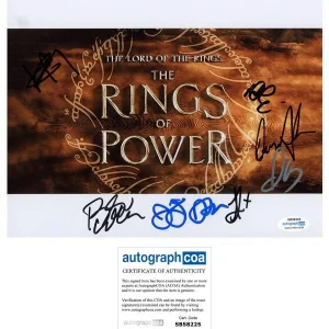 "The Lord of the Rings: The Rings of Power" SIGNED 8x10 Photo - Owain Arthur +6