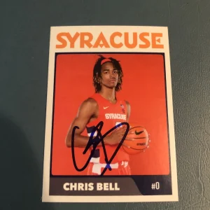 SYRACUSE ORANGE- CHRIS BELL SIGNED AUTOGRAPH CUSTOM TRADING CARD COA CUSE