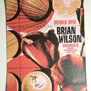 Brian Wilson of Beach Boys SIGNED Silk Screen Hatch Print Show Poster JSA COA