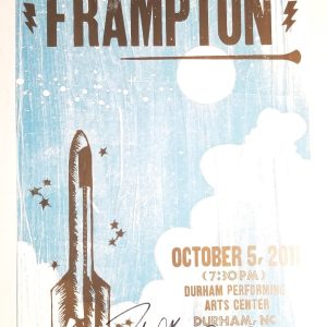Peter Frampton REAL hand SIGNED Hatch Print Show Poster JSA COA Autographed