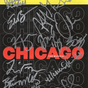 CHICAGO HAND SIGNED NY CITY PLAYBILL+COA         SIGNED BY 2023 CAST
