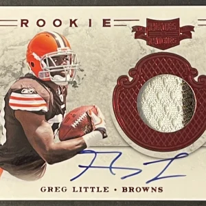 2011 Panini Plates & Patches RPS Jersey /499 Greg Little #219 Rookie Auto RC