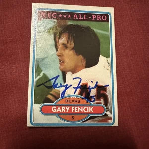 Signed Trading Card Autographed Gary Fencik