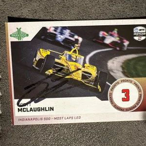 2024 Parkside Pronto Indy Car Trading Card 500 Signed Scott McLaughlin