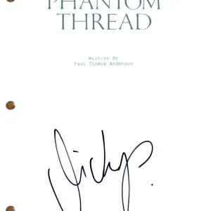 Vicky Krieps "Phantom Thread" Signed Autograph Movie Script Full Screenplay COA