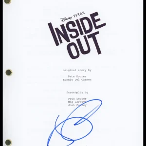 Amy Poehler "Inside Out" AUTOGRAPH Signed 'Joy' Complete Script Screenplay ACOA