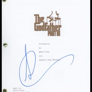 Andy Garcia "The Godfather Part III" AUTOGRAPH Signed Script Screenplay ACOA