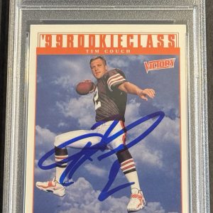 Tim Couch Signed 1999 Upper Deck Victory Rookie Card Browns PSA/DNA Slabbed
