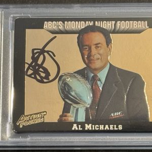 Al Michaels Signed Auto 1993 Action Packed Card PSA/DNA Slabbed Amazon