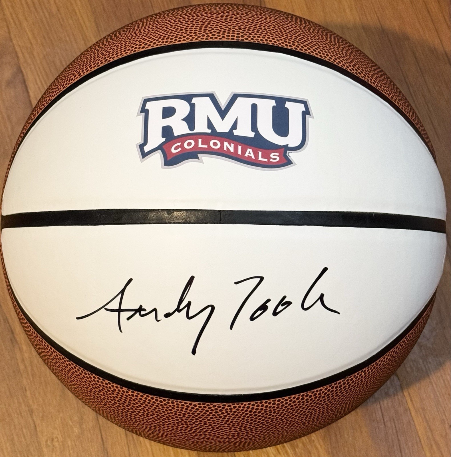 Andrew Toole Signed Autographed Robert Morris Colonials Logo Basketball ...
