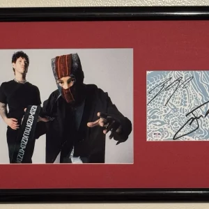 Twenty One Pilots Signed Autographed Framed Scaled & Icy Cd Cover 12x18 Psa/Dna