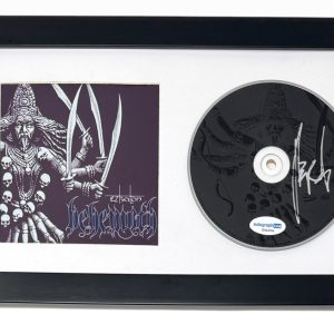 Behemoth Adam Nergal Darski Signed Autograph Ezkaton CD Framed Metal Band ACOA