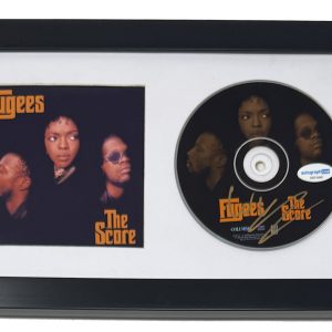 Wyclef Jean Signed Autograph THE FUGEES The Score CD Framed Display ACOA COA