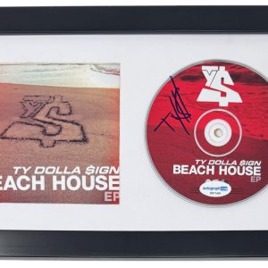 Ty Dolla $ign Sign Signed Autograph Beach House EP CD Framed Rapper Hip Hop ACOA